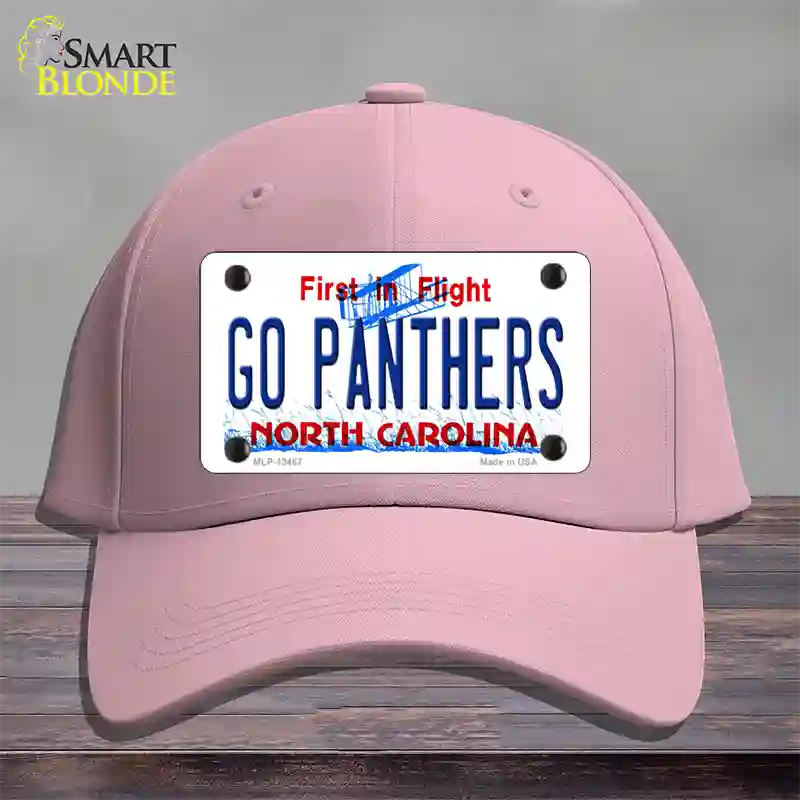 Go Panthers North Carolina Novelty License Plate Hat Tag Cotton Pink