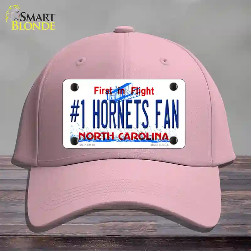 Number 1 Hornets Fan Novelty License Plate Hat Tag Cotton Pink