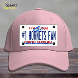 Number 1 Hornets Fan Novelty License Plate Hat Tag Cotton Pink