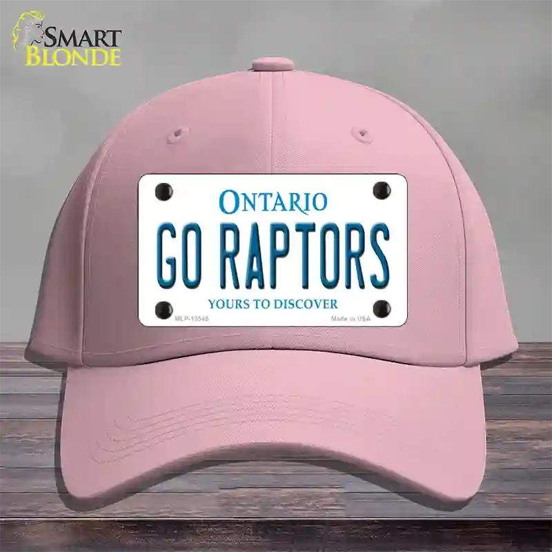 Go Raptors Novelty License Plate Hat Tag Cotton Pink