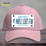 Number 1 Maple Leafs Fan Novelty License Plate Hat Tag Cotton / Pink