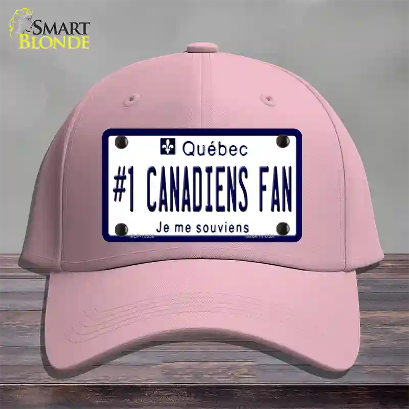 Number 1 Canadiens Fan Novelty License Plate Hat Tag Cotton / Pink