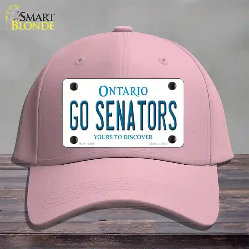 Go Senators Novelty License Plate Hat Tag Cotton Pink