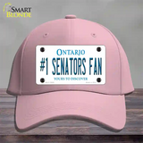 Number 1 Senators Fan Novelty License Plate Hat Tag Cotton Pink