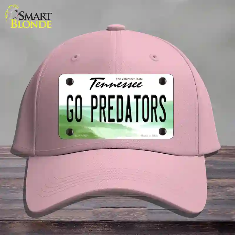 Go Predators Novelty License Plate Hat Tag Cotton Pink
