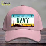 Navy Arizona Novelty License Plate Hat Tag Cotton / Pink