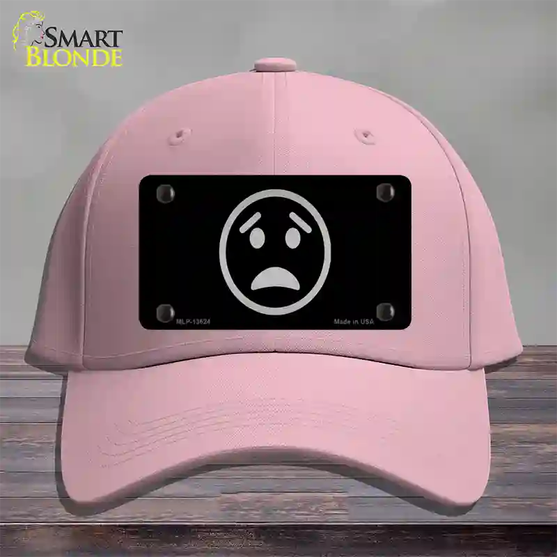Worried Black Novelty License Plate Hat Tag Cotton Pink