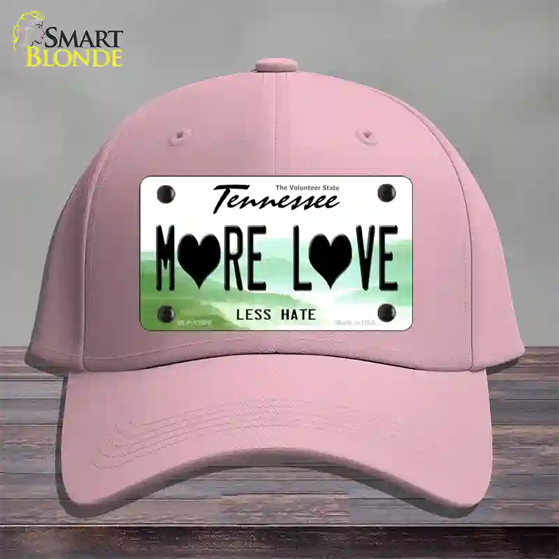 More Love Novelty License Plate Hat Tag Cotton Pink