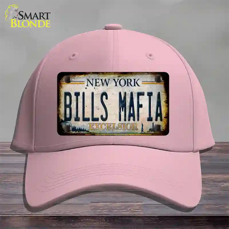 Bills Mafia New York Rusty Novelty License Plate Hat Tag Cotton Pink