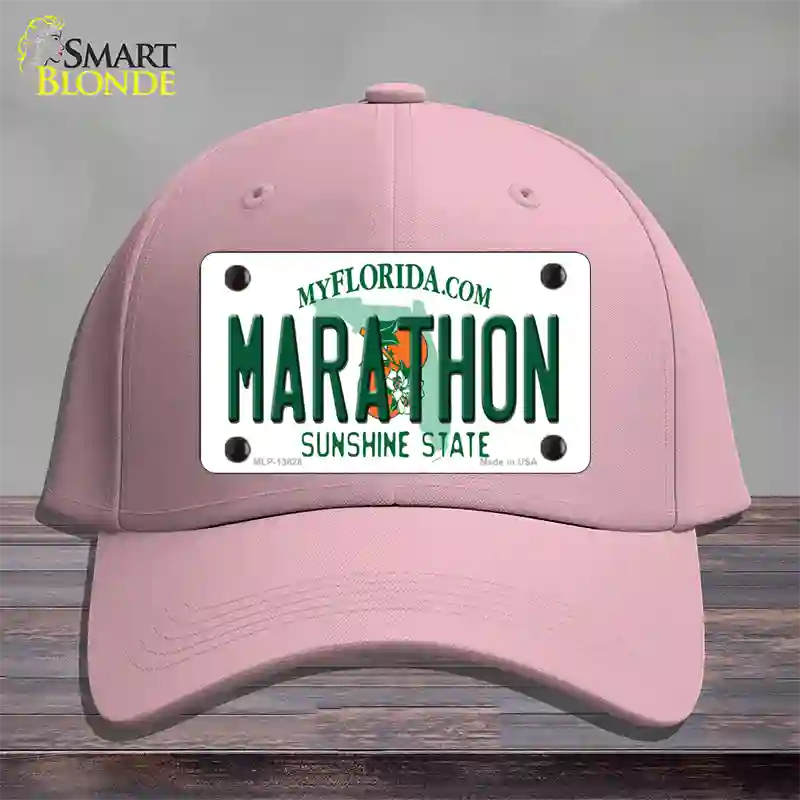 Marathon Florida Novelty License Plate Hat Tag Cotton Pink