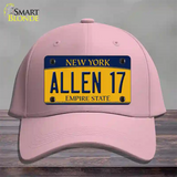 Allen 17 New York Novelty License Plate Hat Tag Cotton Pink