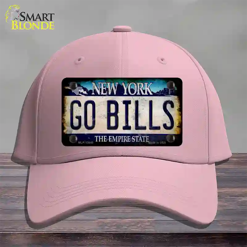 Go Bills New York Rusty Novelty License Plate Hat Tag Cotton Pink