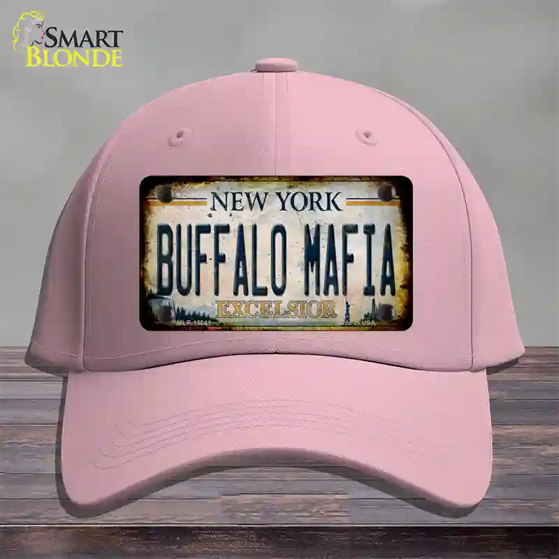 Buffalo Mafia Excelsior New York Rusty Novelty License Plate Hat Tag Cotton Pink