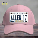 Allen 17 NY Excelsior Novelty License Plate Hat Tag Cotton Pink