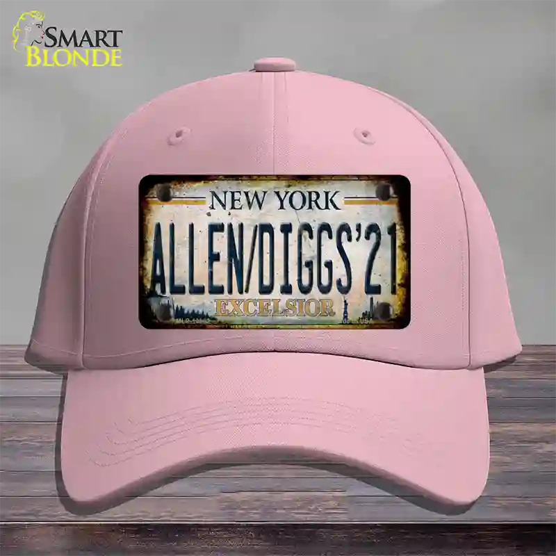 Allen Diggs 21 NY Excelsior Rusty Novelty License Plate Hat Tag Cotton Pink