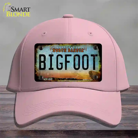 Bigfoot North Dakota Novelty License Plate Hat Tag Cotton / Pink