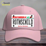 Rothschild Wisconsin Novelty License Plate Hat Cotton / Pink
