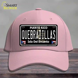 Quebradillas Puerto Rico Black Novelty License Plate Hat Cotton / Pink