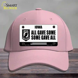 Iowa POW MIA Some Gave All Novelty License Plate Hat Cotton / Pink