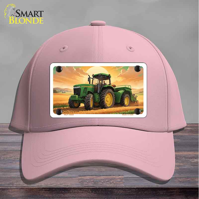 Tractor Sunset Novelty License Plate Hat HAT-MLP-14508