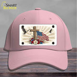 Eagle Flag and Cross Novelty License Plate Hat HAT-MLP-14510