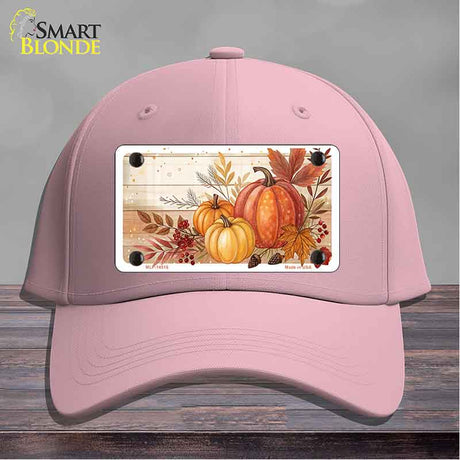 Autumn Pumpkins & Leaves Novelty License Plate Hat HAT-MLP-14516