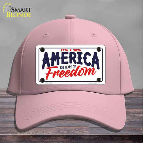 America 250 Years Novelty License Plate Hat HAT-MLP-14546 Cotton Pink