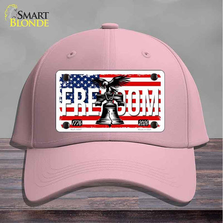 Freedom Liberty Bell Novelty License Plate Hat HAT-MLP-14547 Cotton Pink