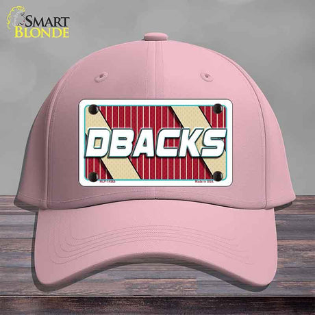 DBACKS Graphic Novelty License Plate Hat HAT-MLP-14565 Cotton Pink