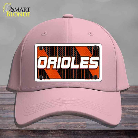 ORIOLES Graphic Novelty License Plate Hat HAT-MLP-14567 Cotton Pink