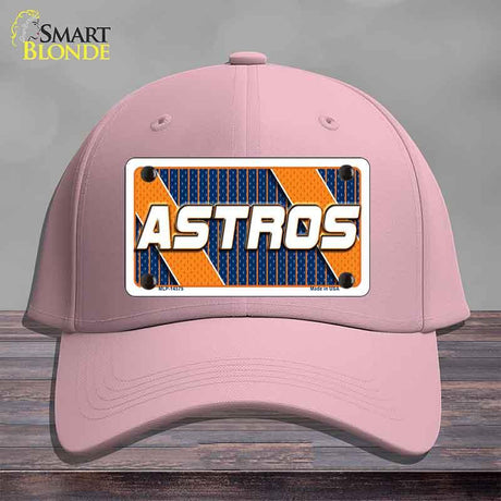 ASTROS Graphic Novelty License Plate Hat HAT-MLP-14575 Cotton Pink