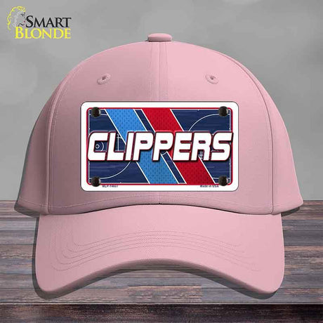 Pink cap with 'CLIPPERS' logo on a gray background