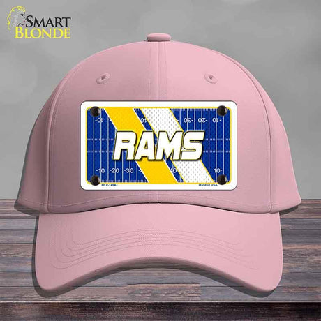 RAMS Graphic Novelty License Plate Hat HAT-MLP-14643 Cotton Pink