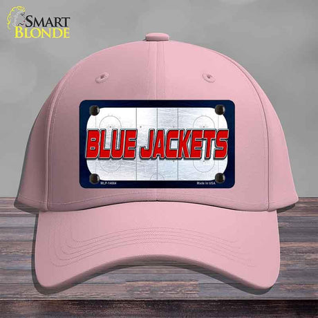 BLUE JACKETS Graphic Novelty License Plate Hat HAT-MLP-14664 Cotton Pink