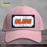 OILERS Graphic Novelty License Plate Hat HAT-MLP-14667 Cotton Pink