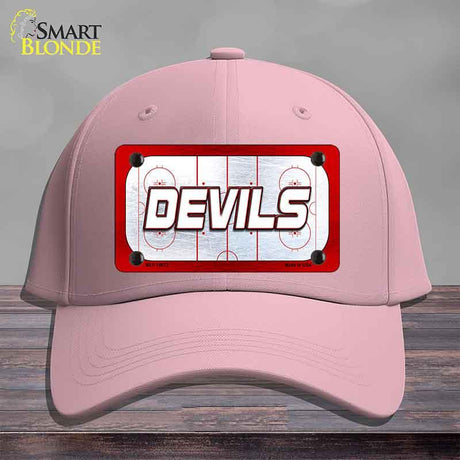 DEVILS Graphic Novelty License Plate Hat HAT-MLP-14673 Cotton Pink