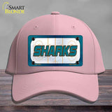SHARKS Graphic Novelty License Plate Hat HAT-MLP-14679 Cotton Pink