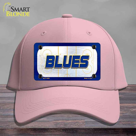 BLUES Graphic Novelty License Plate Hat HAT-MLP-14681 Cotton Pink