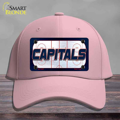 CAPITALS Graphic Novelty License Plate Hat HAT-MLP-14687 Cotton Pink