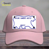Nunavut Novelty License Plate Hat Cotton / Pink