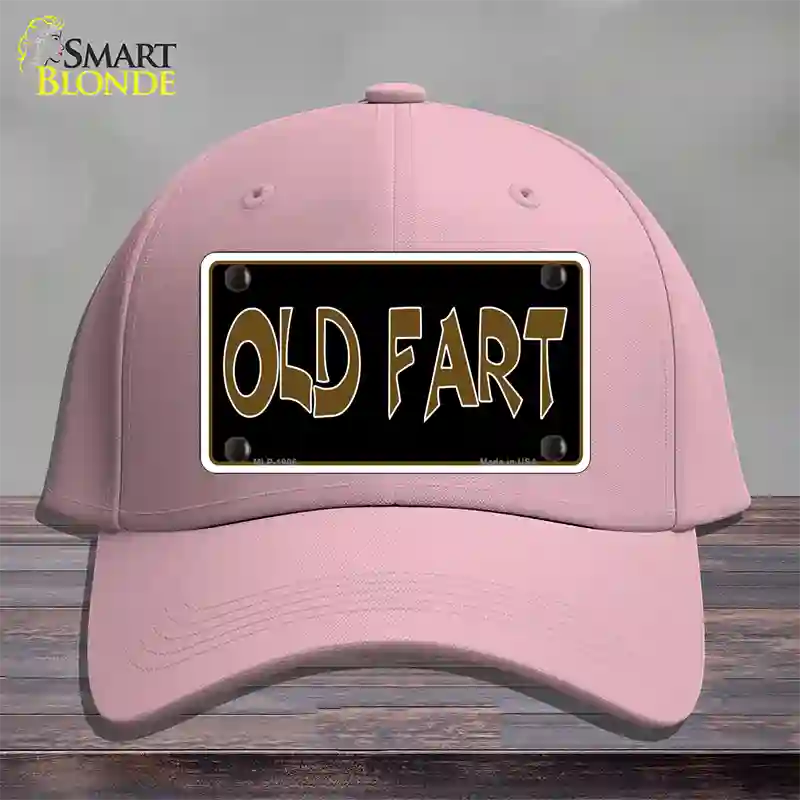 Old Fart Novelty License Plate Hat Cotton / Pink