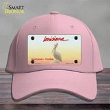 Louisiana State Blank Novelty License Plate Hat Cotton / Pink