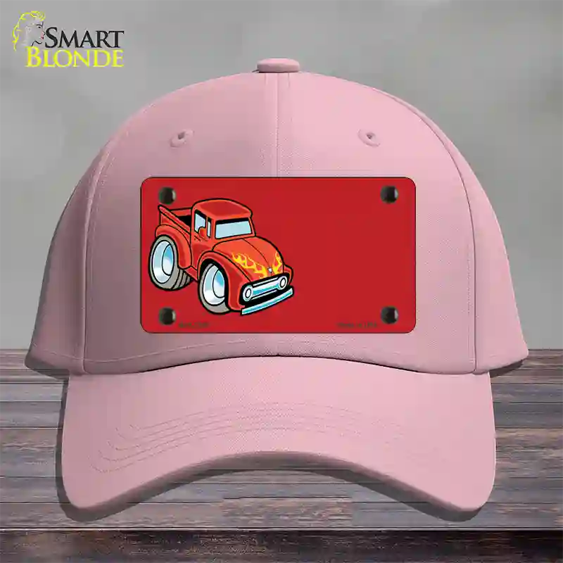 Cartoon Classic Effie Offset Novelty License Plate Hat Cotton / Pink