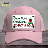 Grow Dope Novelty License Plate Hat Cotton / Pink