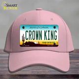 Crown King Novelty License Plate Hat Cotton / Pink