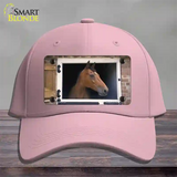Horse In Barn Novelty License Plate Hat Cotton / Pink