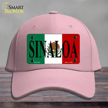 Sinaloa Novelty License Plate Hat Cotton / Pink