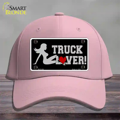 Truck Lover Girl Novelty License Plate Hat Cotton / Pink