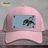 Black Panther Offset Novelty License Plate Hat Cotton / Pink