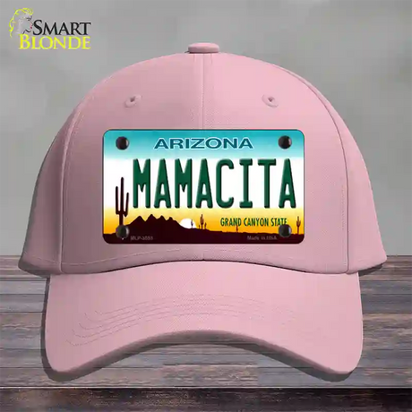Mamacita Arizona Novelty License Plate Hat Cotton / Pink